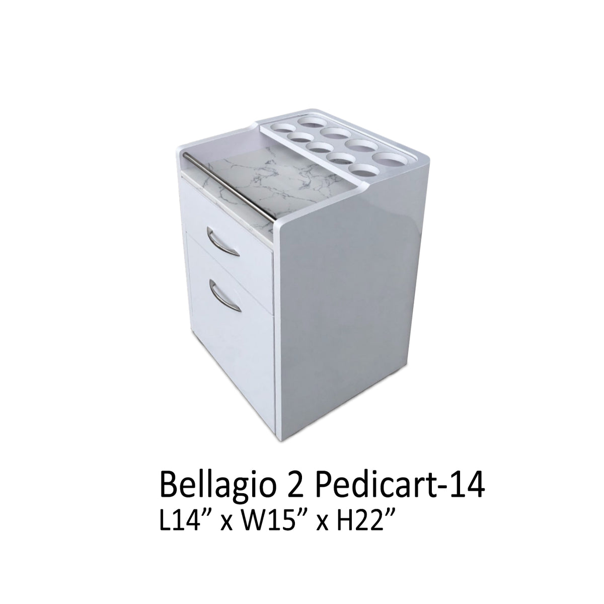 Bellagio 2 Pedicart White 14