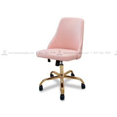 Erika Customer Chair Pink Italy Gold Base  - Inventory