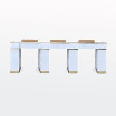 Kelly Triple 100 Table - White/Gold