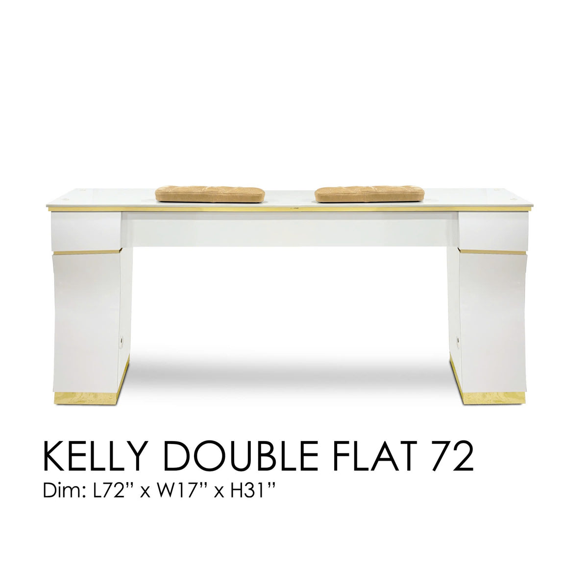 Kelly Double Flat 72 - White/Gold