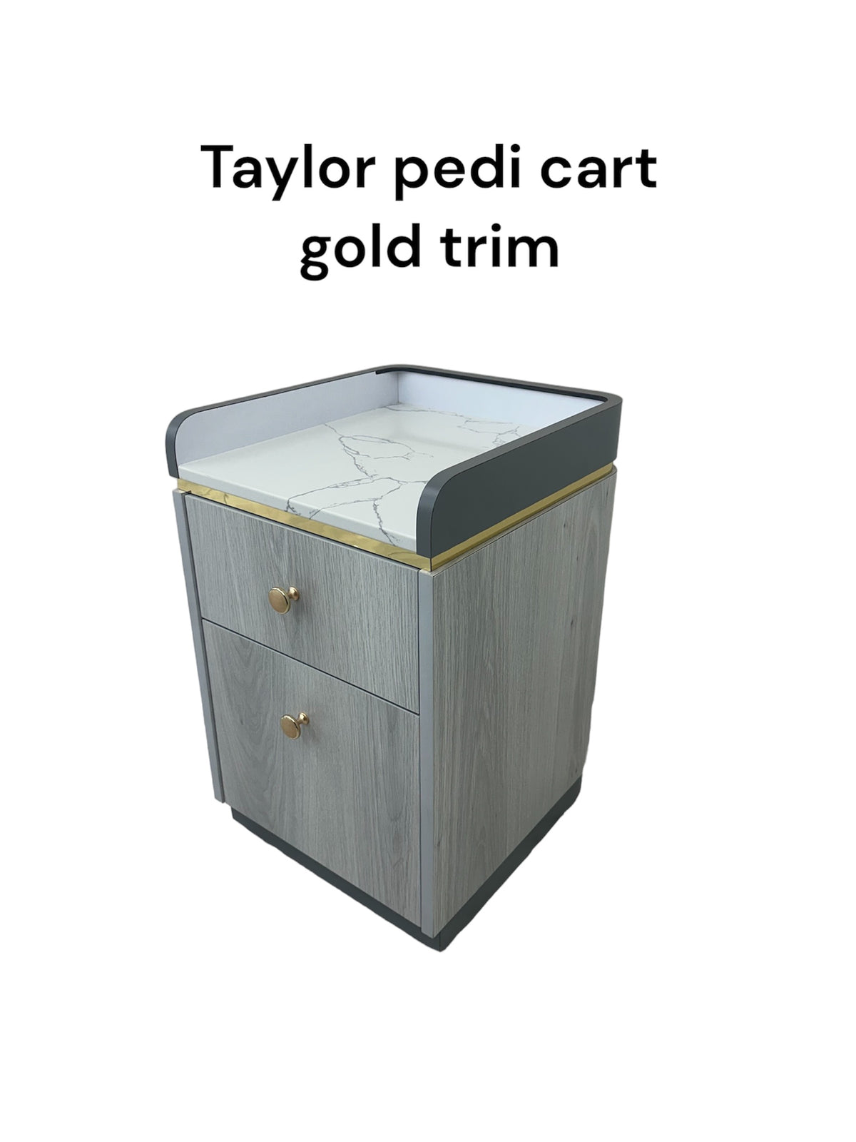 Taylor Pedi cart 14 - Silver / Gold Trim 32771