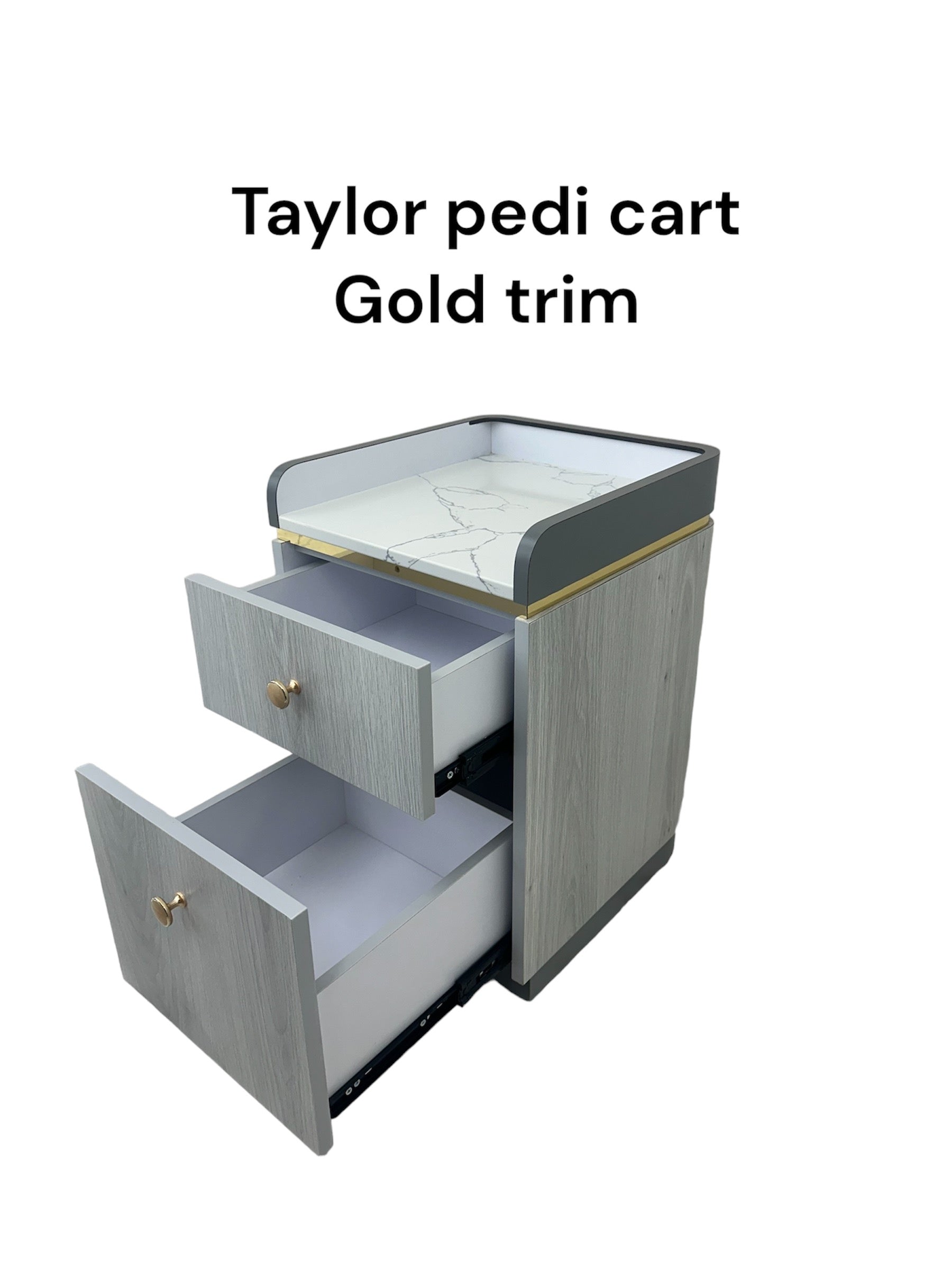 Taylor Pedi cart 14 - Silver / Gold Trim 32771