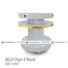 Kelly Nail Dryer - White / Gold