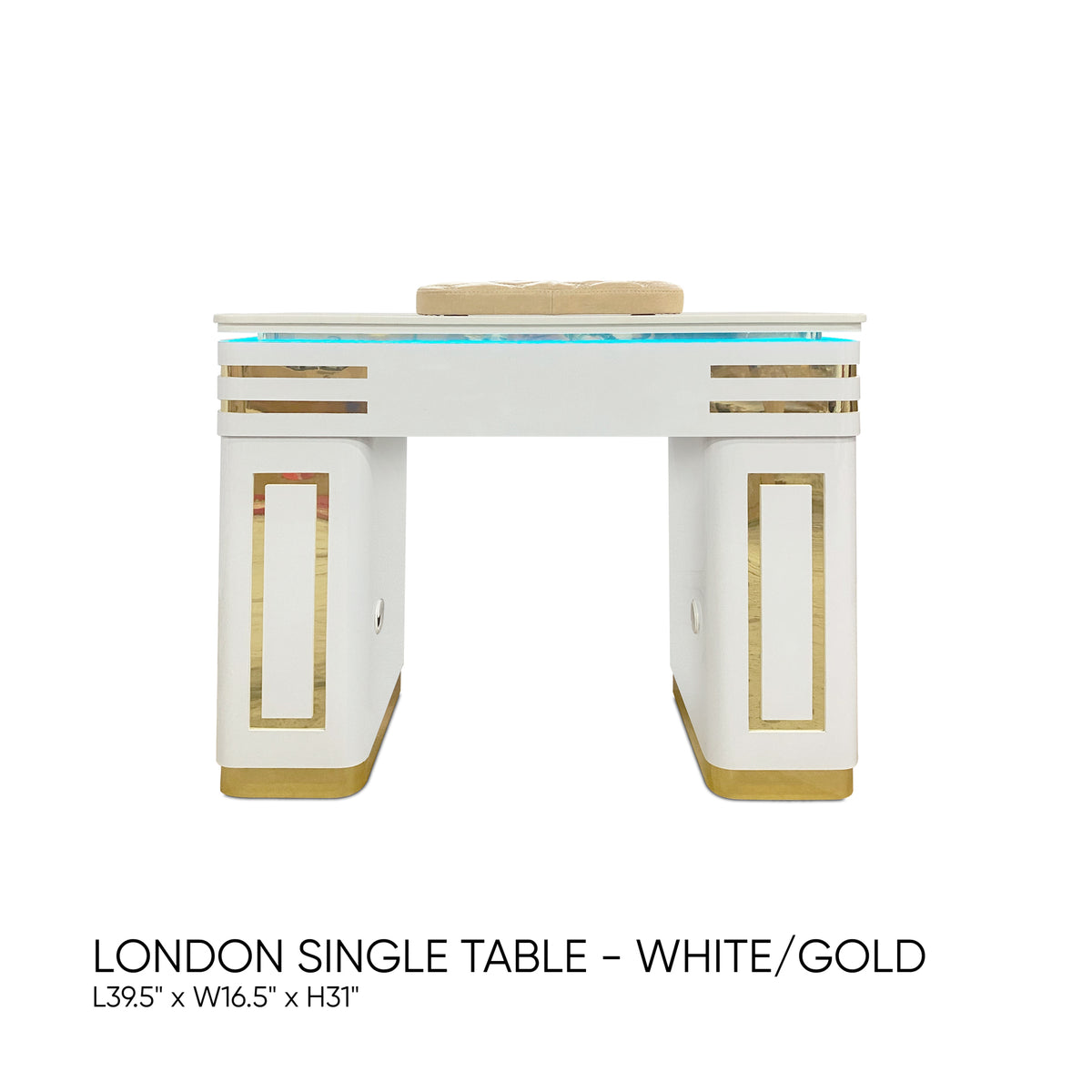 London Single Table White/Gold (Pre-Order)