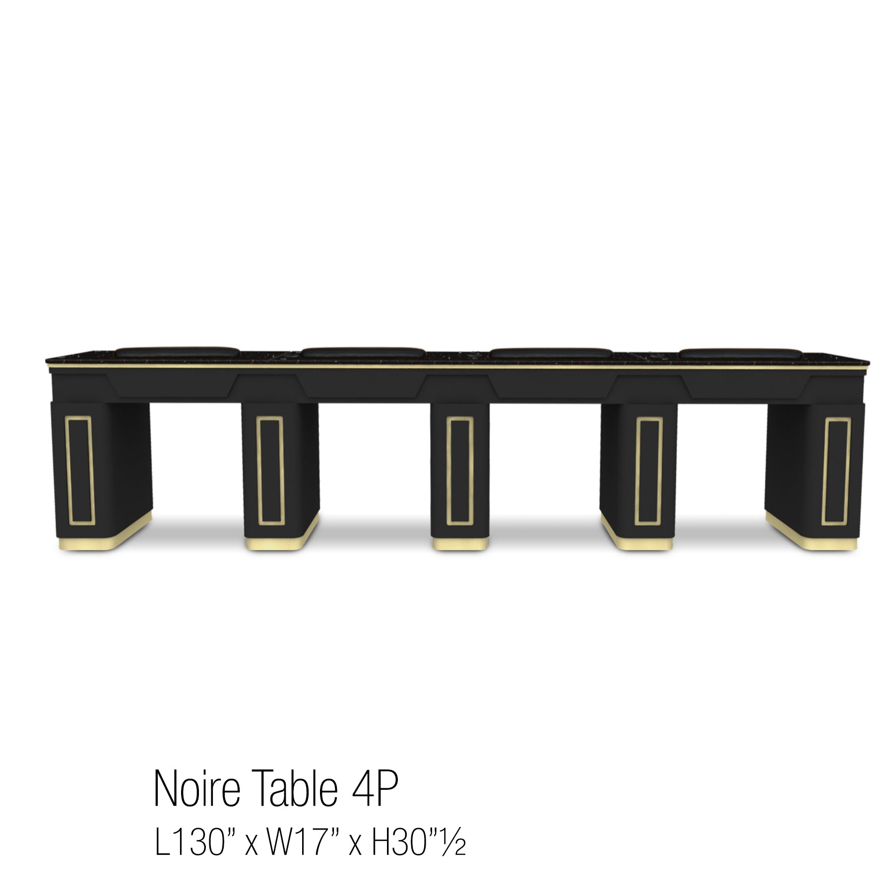 Noire nail table 4 persons