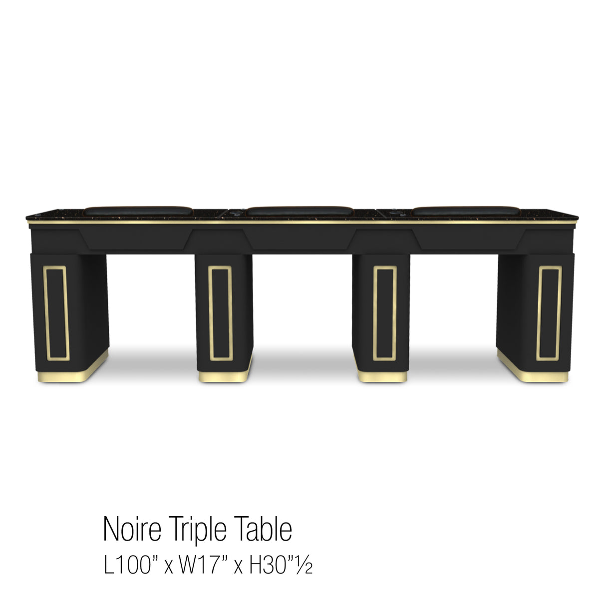 Noire Triple nail table