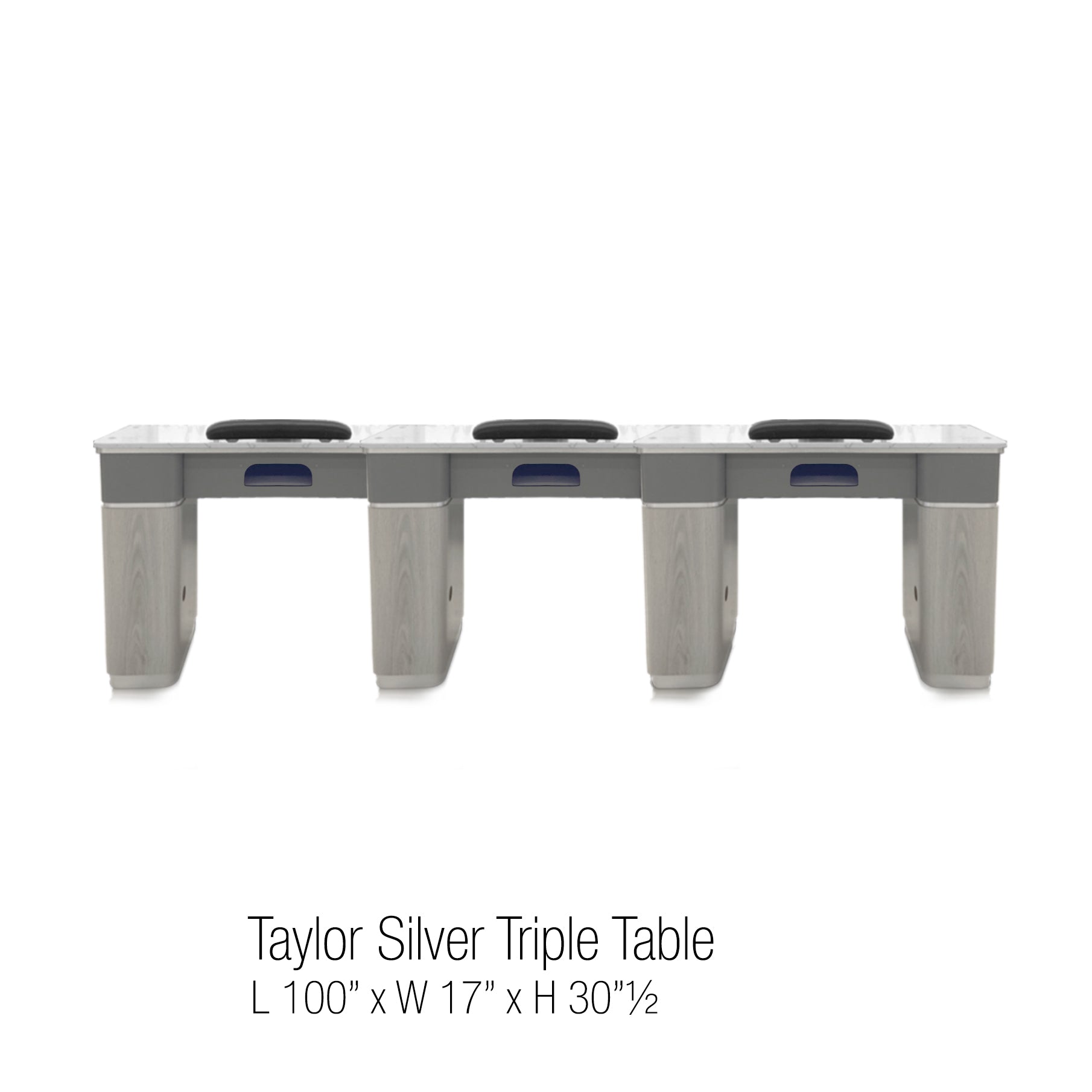 Taylor Triple Table - Silver