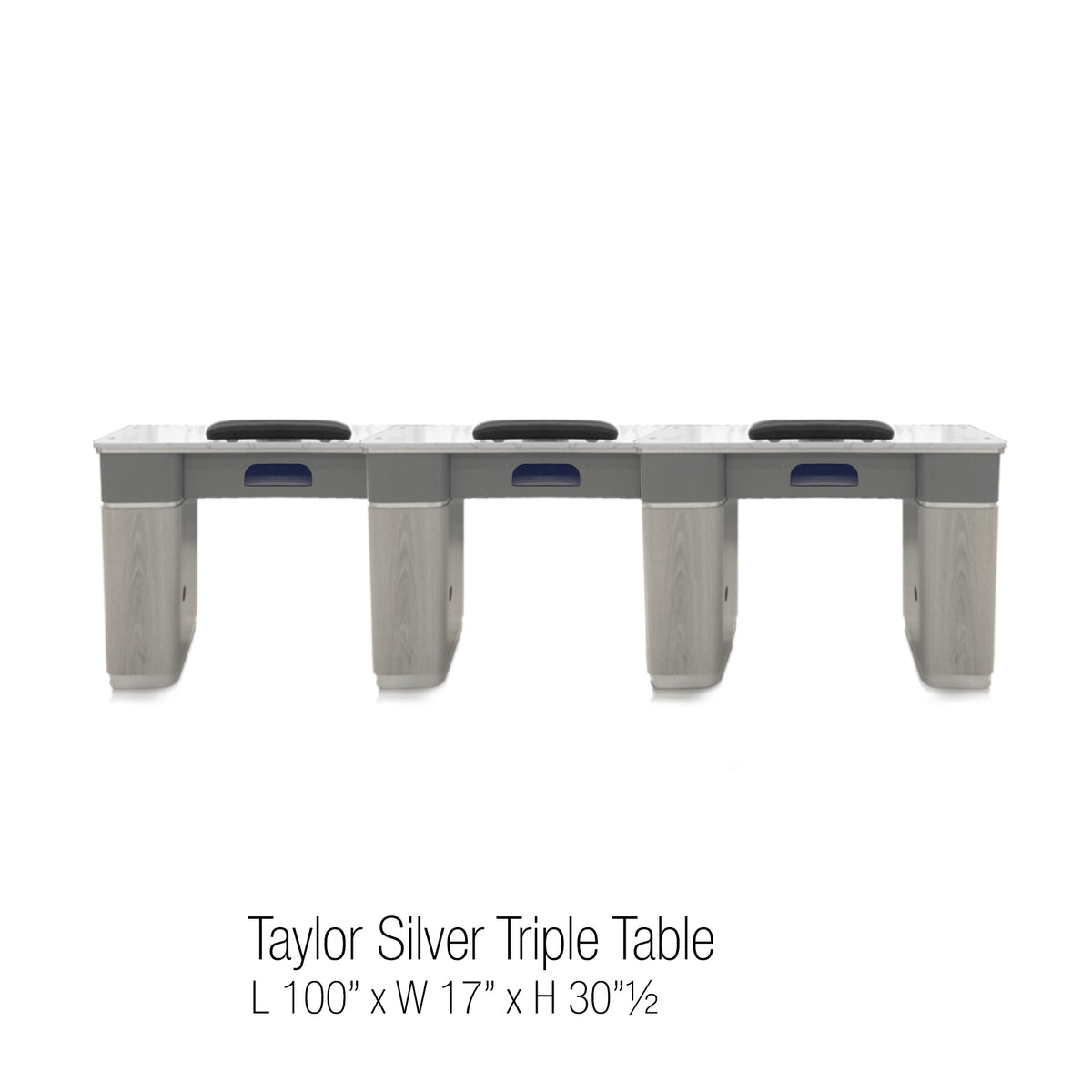 Taylor Triple Table - Silver