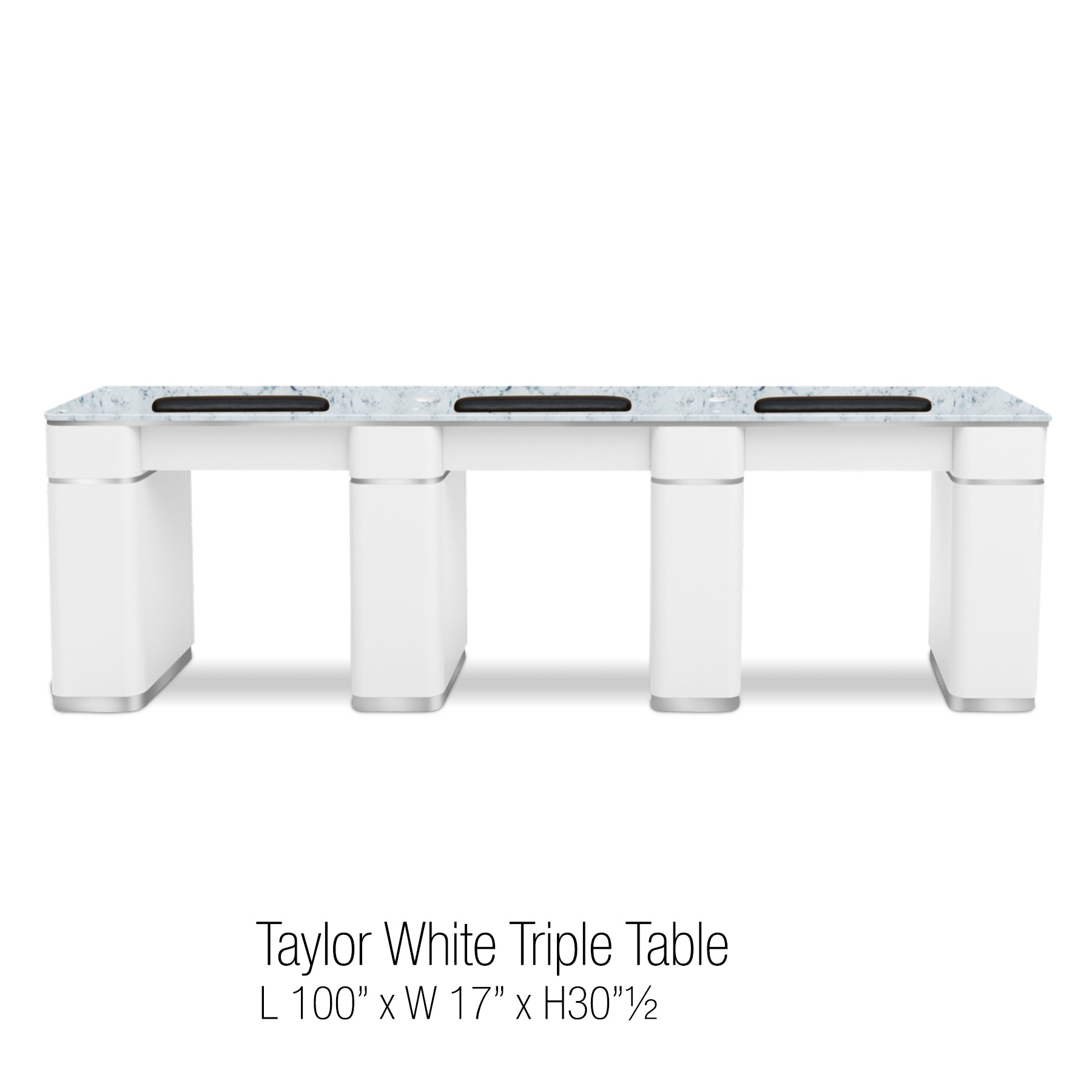 Taylor White Triple Table no UV