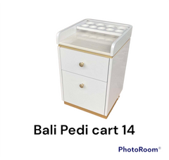Bali Pedi cart 14 TT - White / Gold