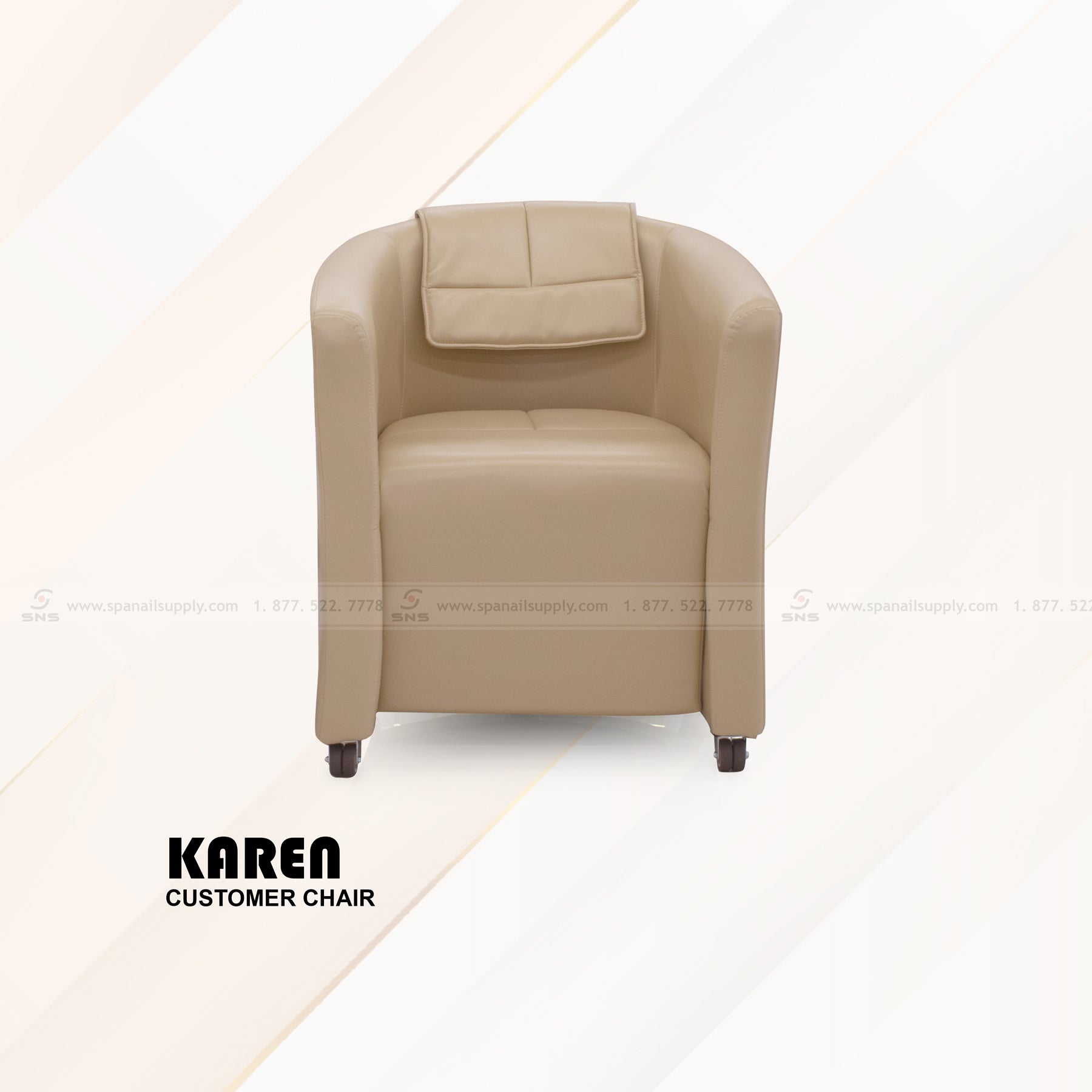 Karen Customer Chair Gold