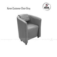 Karen Customer Chair Gray