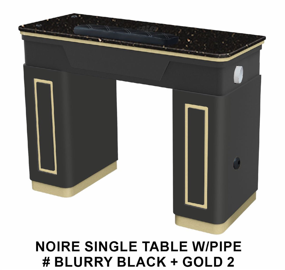 Noire single nail table vent pipe 2.5 inch