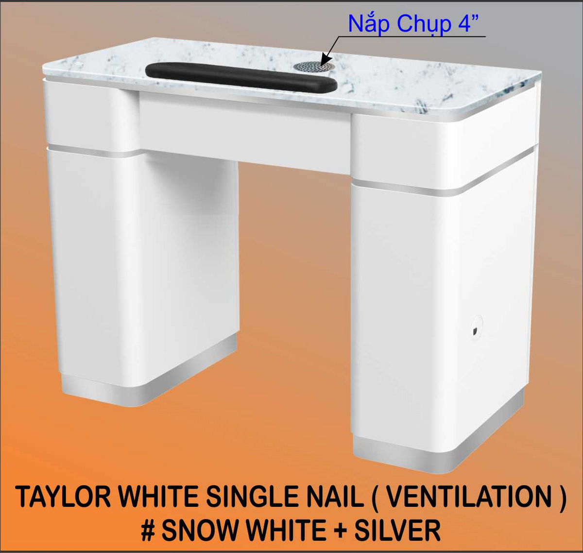Taylor White Single Table Ventilation