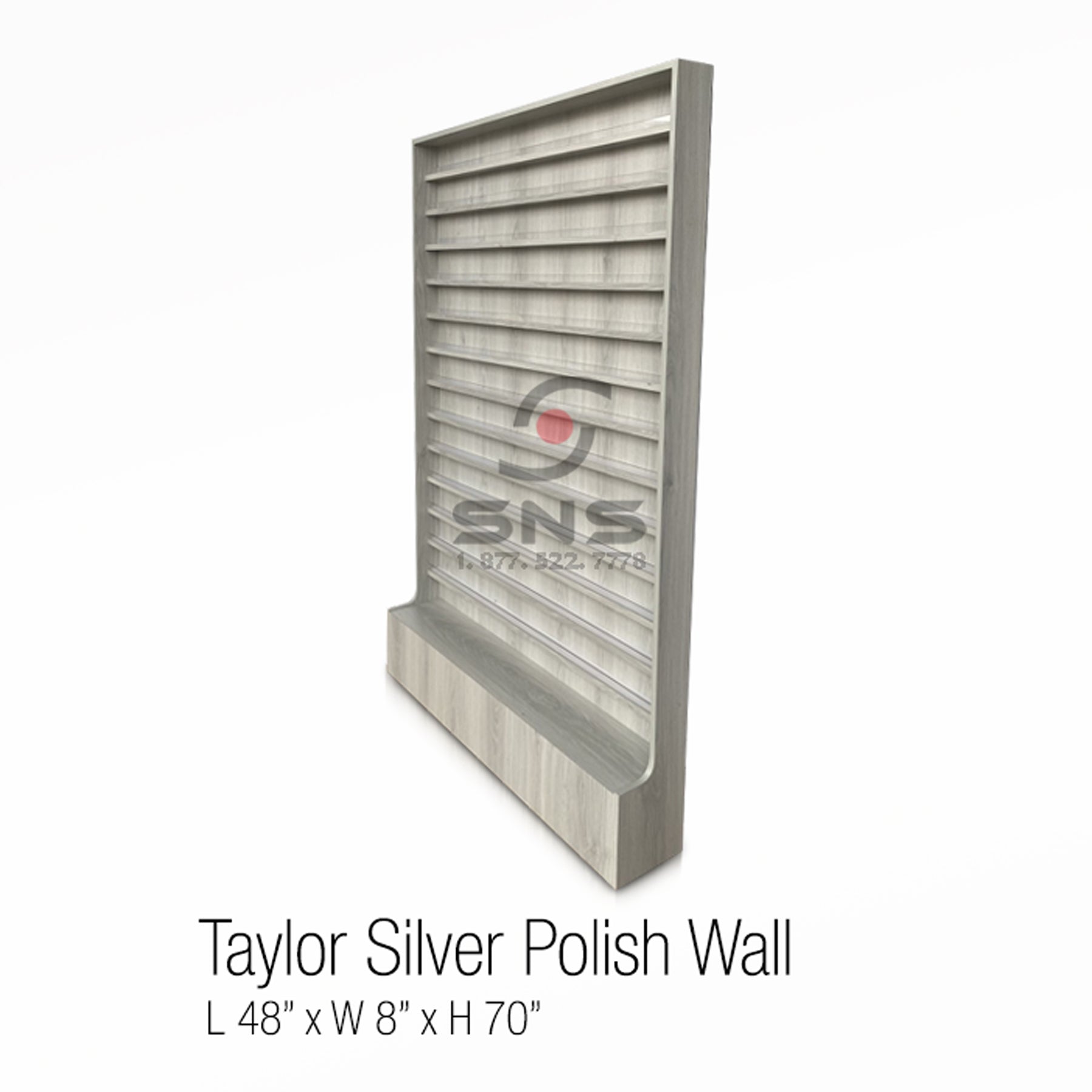 Taylor Silver Polish Wall 48