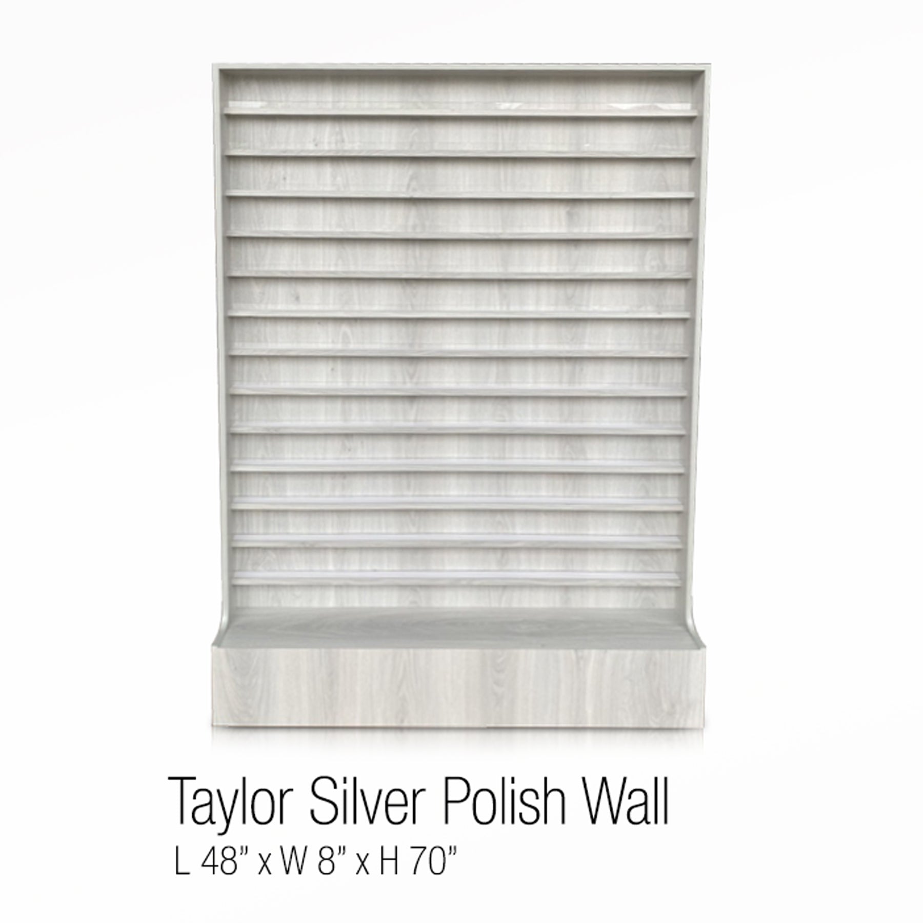 Taylor Silver Polish Wall 48