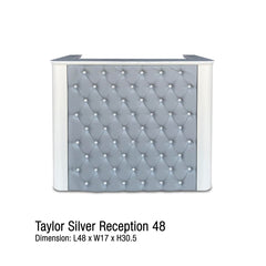 Taylor Reception 48 Leather Silver