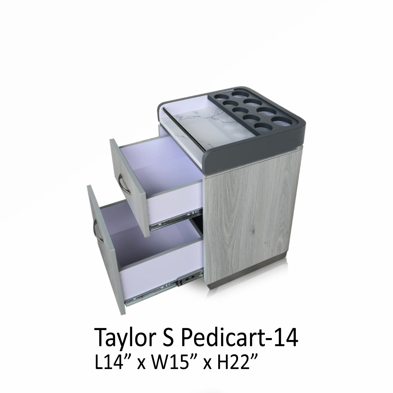 Taylor Pedi Cart 14 - Silver
