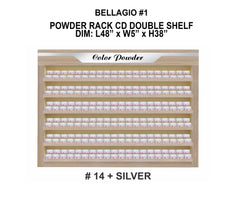 Bellagio I Powder Rack Double Shelf - Summer Oak