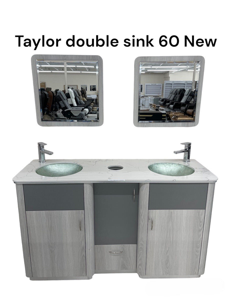 Taylor 3 Double Sink 60 NEW - sink under