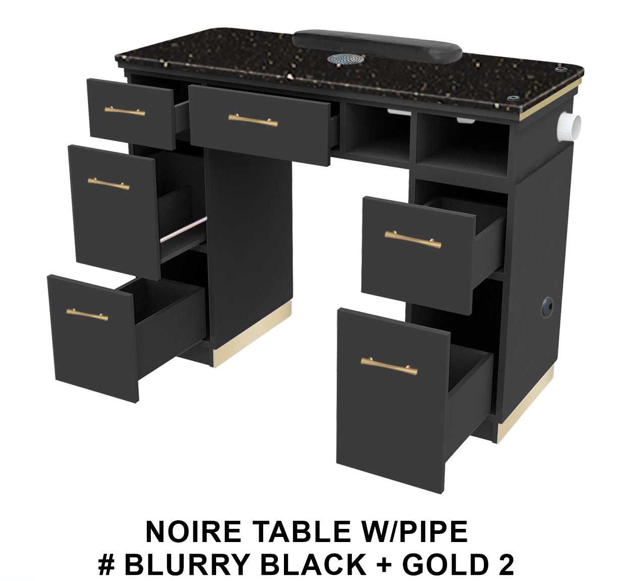 Noire single nail table vent (w/p)